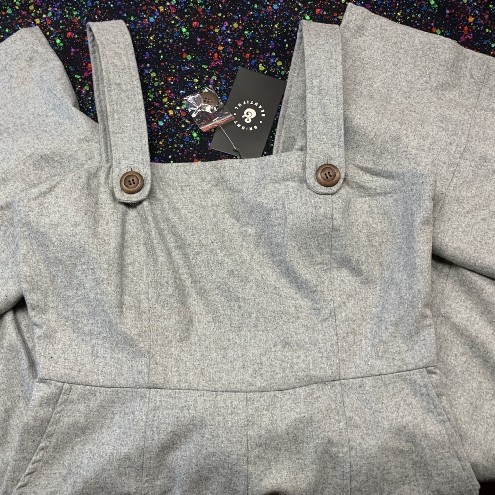 Grey Jumpsuit, UK 14, 32-L new w/tags - Picture 2 of 11